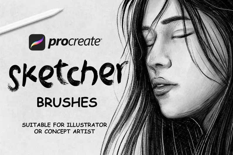 Sketcher – 20 Procreate Brush Set
