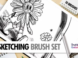 cover image sketching brush set