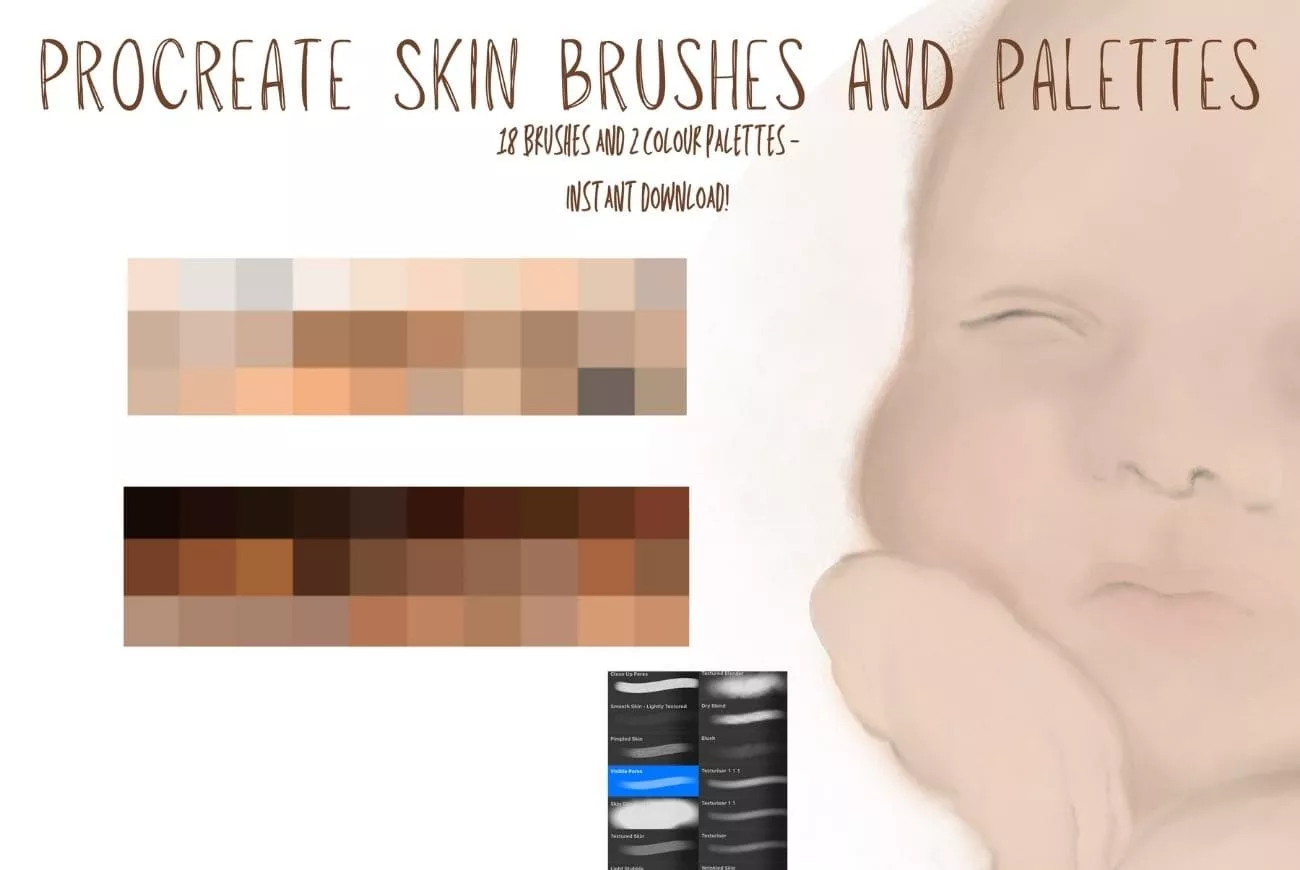 Skin Brushes and Swatches