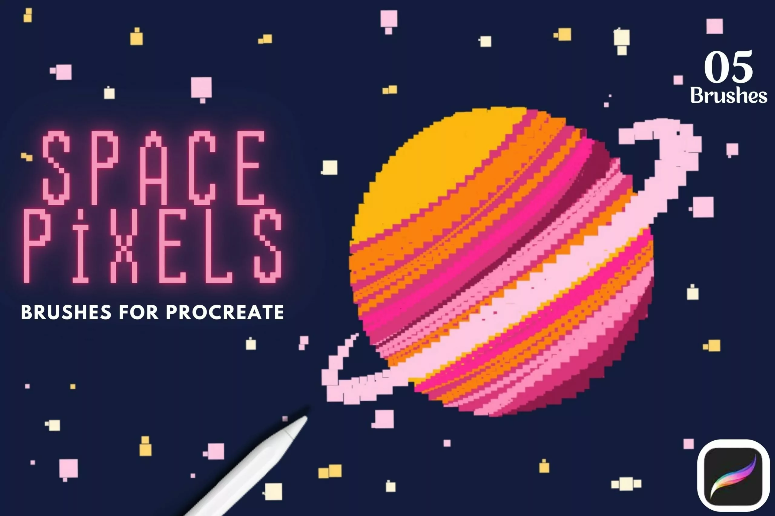 Space Pixels Brush Pack