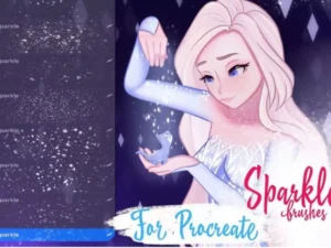 cover image sparkle procreate brushes