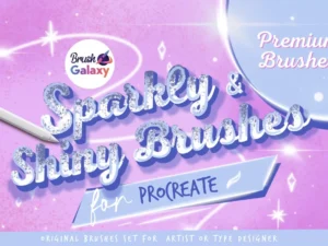 cover image sparkly shiny brush set