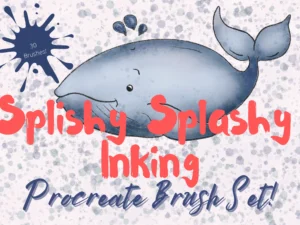cover image splishy splashy ink brush set x 30