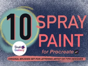 cover image spray paint brush set vol 2