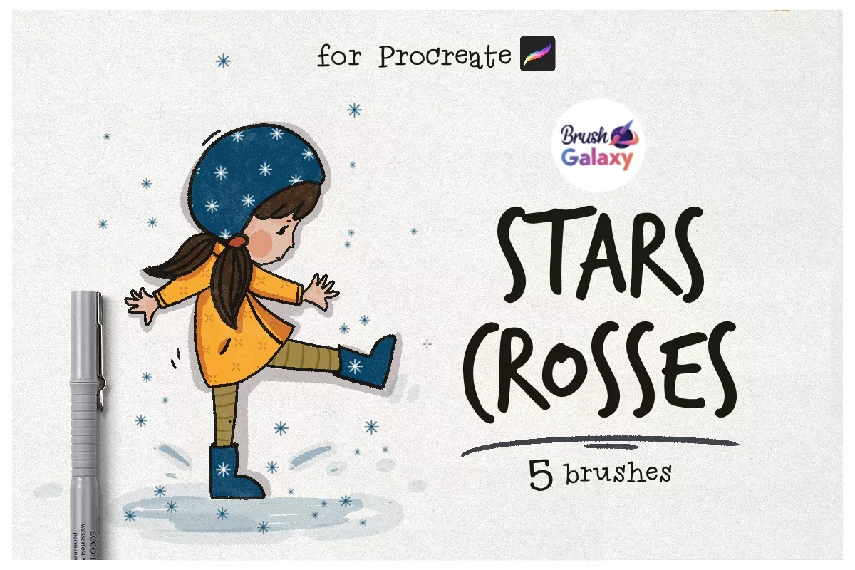 Stars Crosses Brush Set