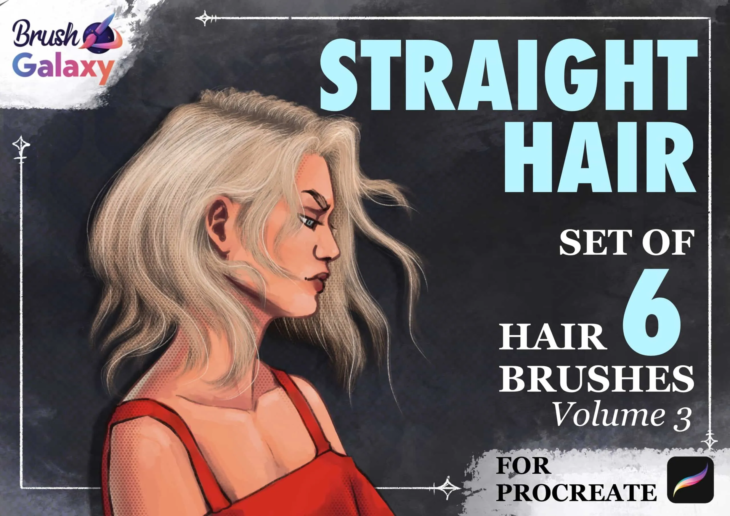 Straight Hair Brush Set Vol 3