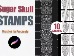 cover image sugar skulls stamps vol 01