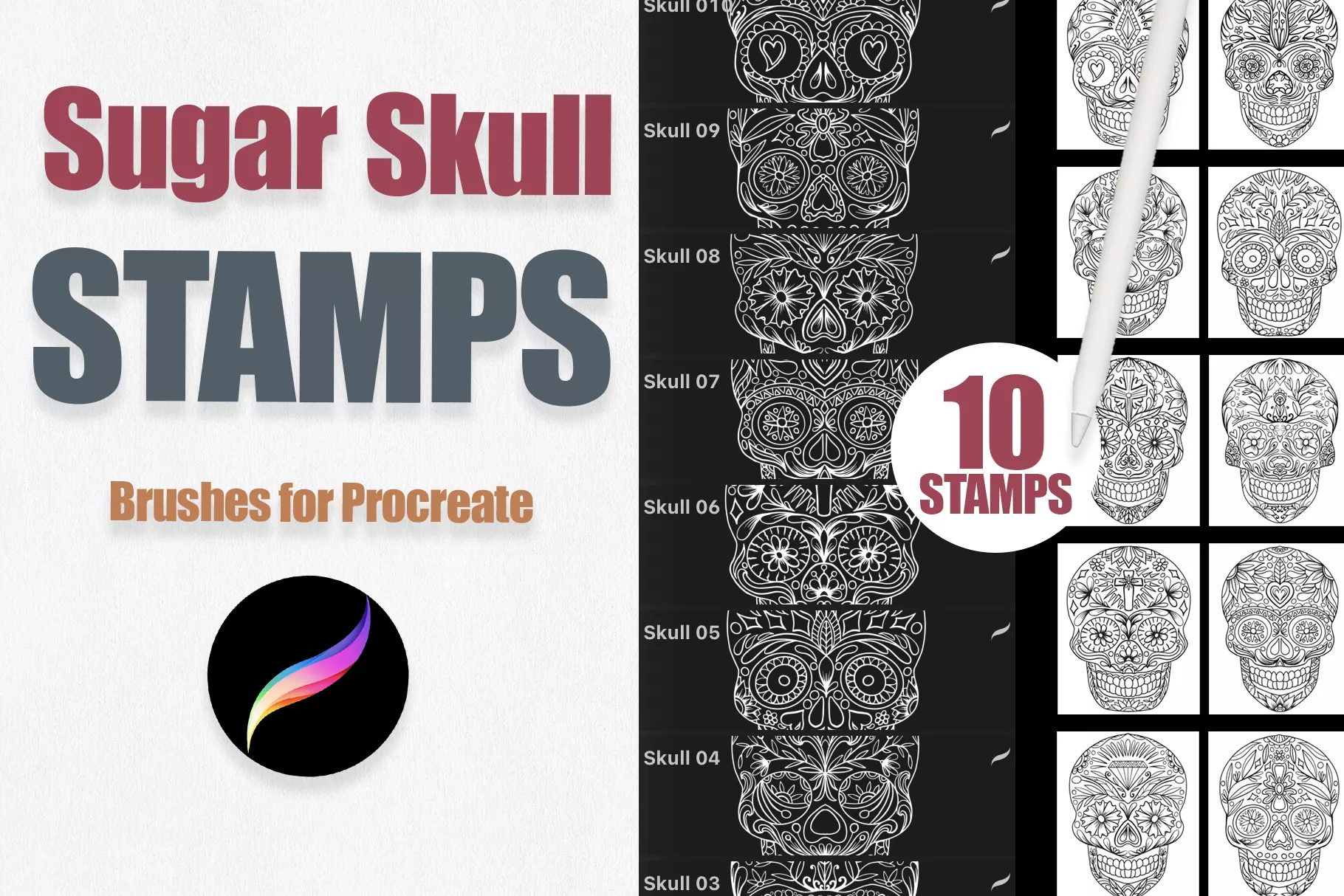 Sugar Skulls Stamps Vol. 01