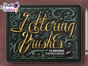 cover image tattoo lettering brush pack vol 2