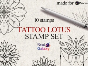 cover image tattoo lotus stamp set vol 2
