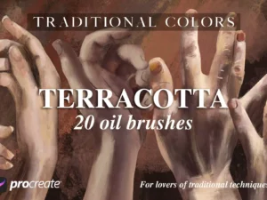cover image traditional colors terracotta oil