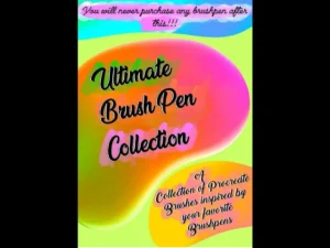 cover image ultimate brush pen collection bonus goodies
