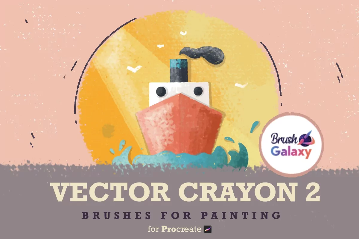 Vector Crayon Texture Brushes Vol 2
