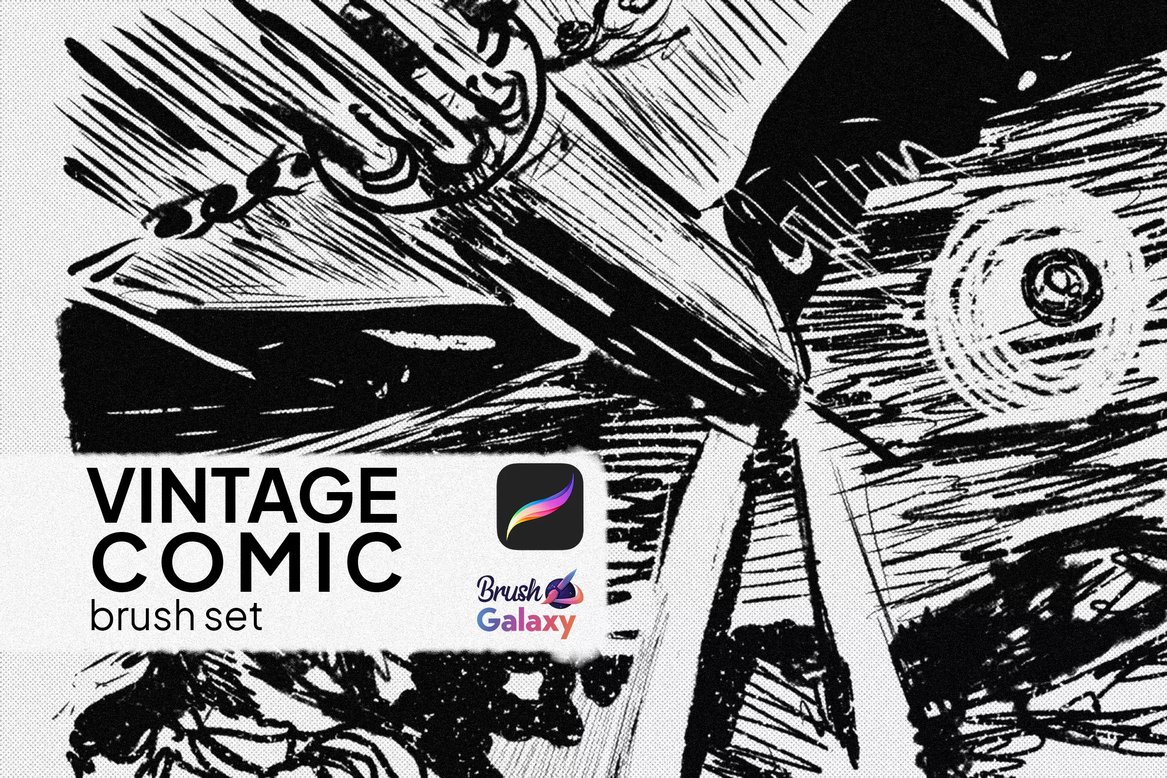 Vintage Comic Brush Set Vol 2