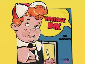cover image vintage ink brush pack vol 2