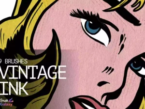 cover image vintage ink brush set vol 2