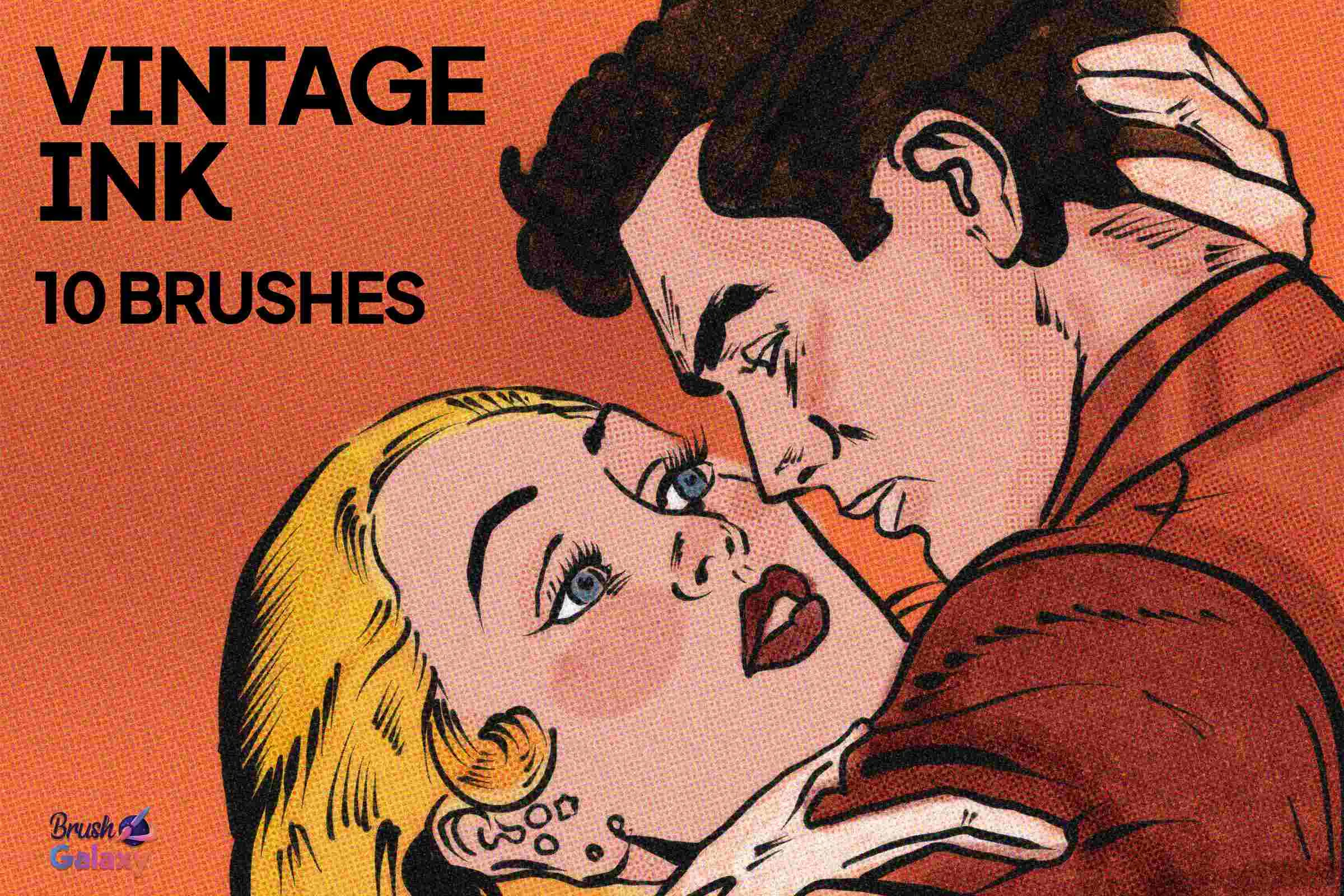 Vintage Ink Brush Set