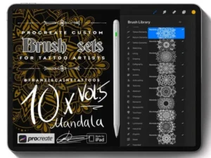 cover image vol5 10x mandala brush set