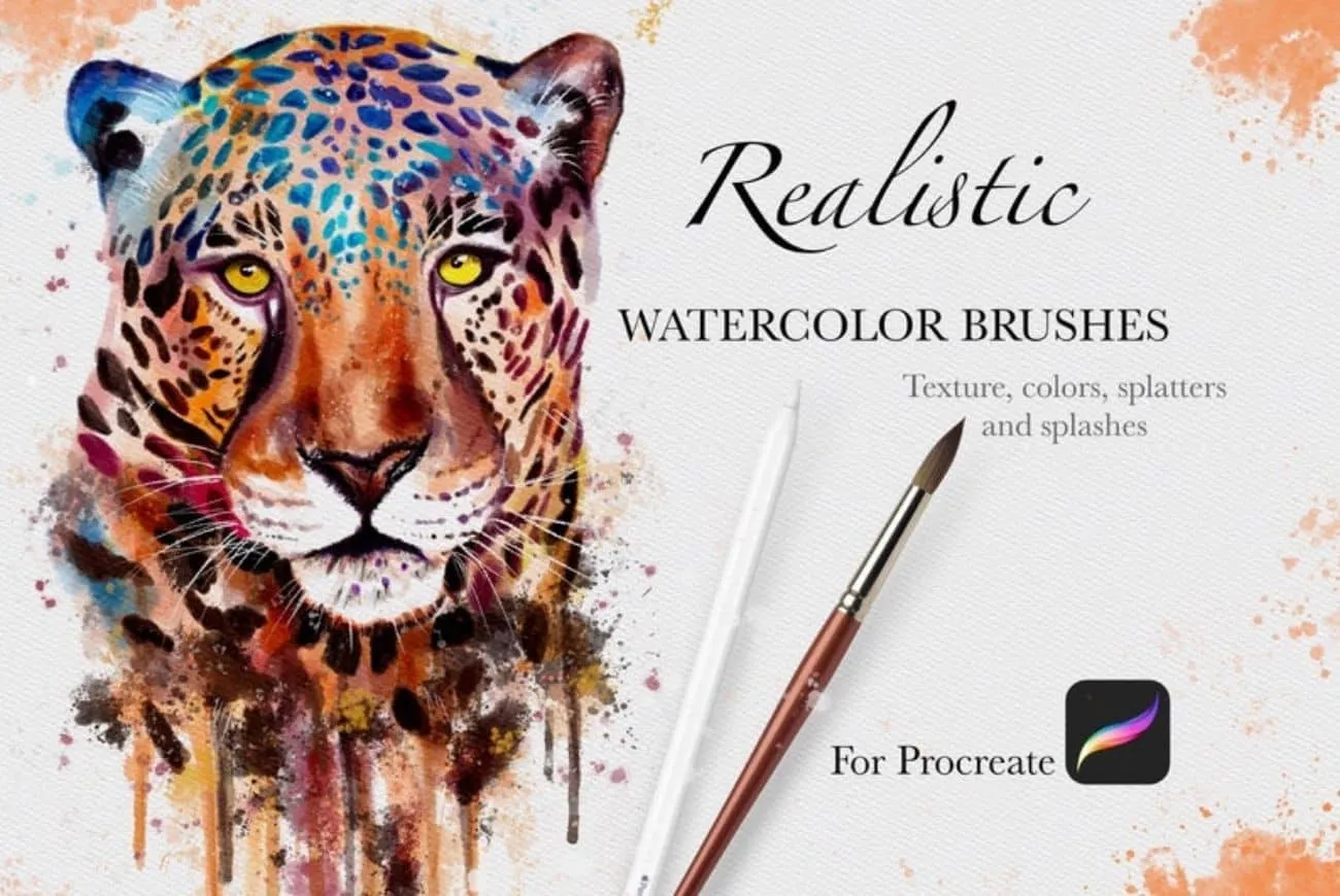 Watercolor Brushes for Procreate