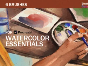 cover image watercolor essentials brush set vol 3