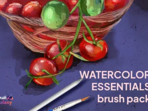 cover image watercolor essentials brush set vol 4