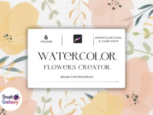 cover image watercolor flowers creator
