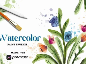 cover image watercolor paint brush pack vol 2