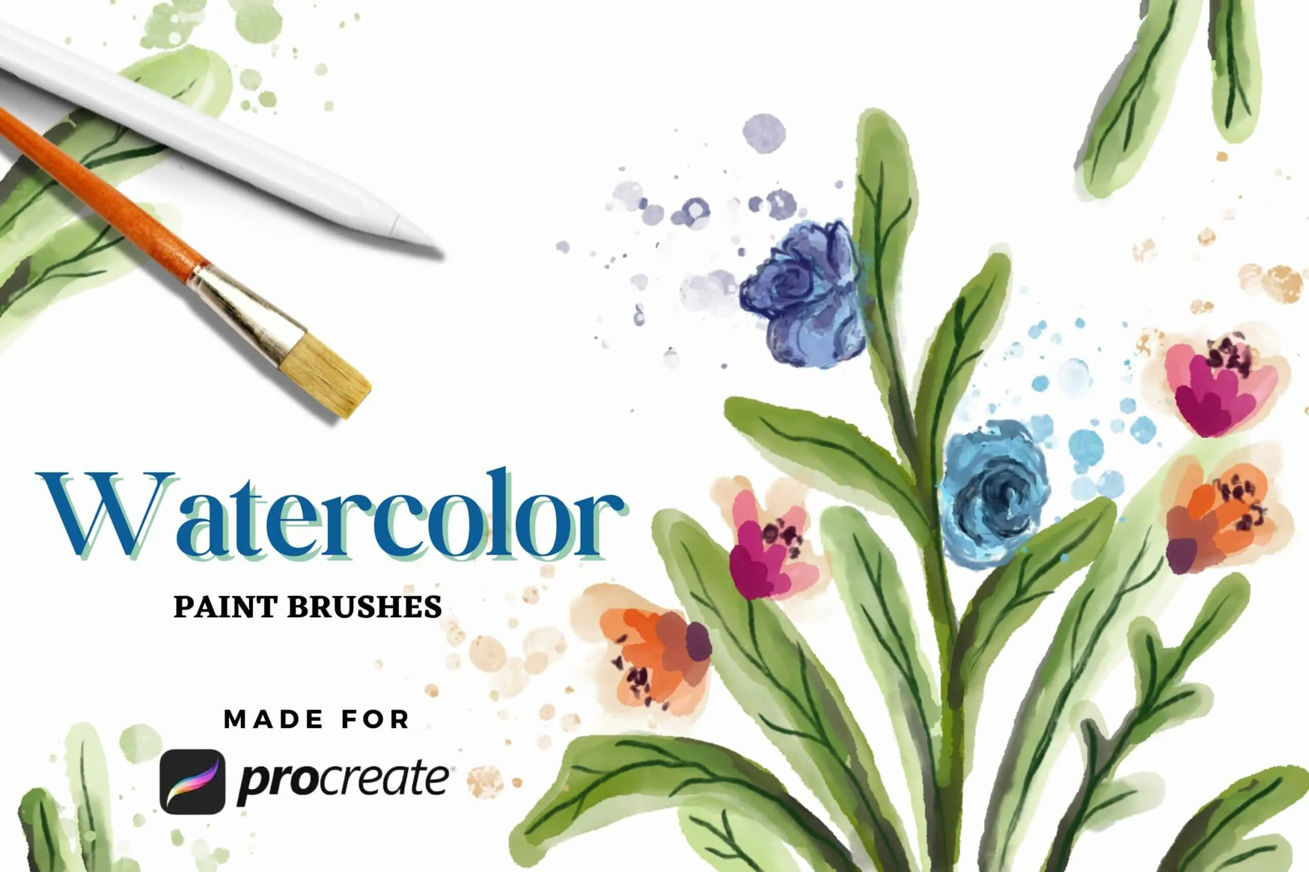 Watercolor Paint Brush Pack Vol 2