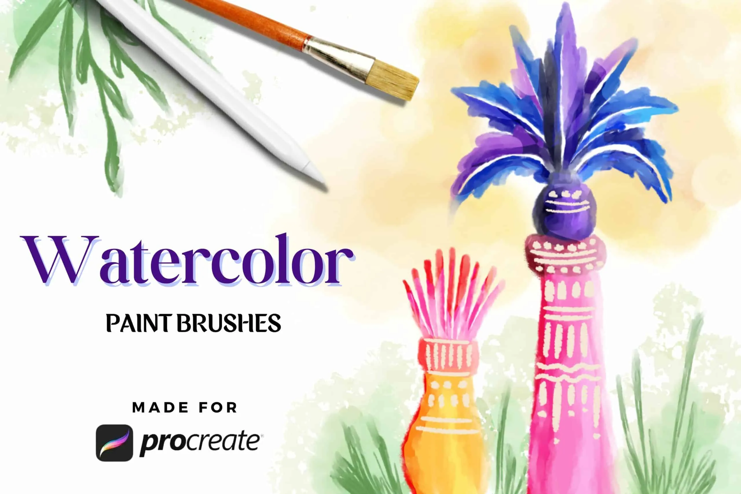 Watercolor Paint Brush Pack Vol 3