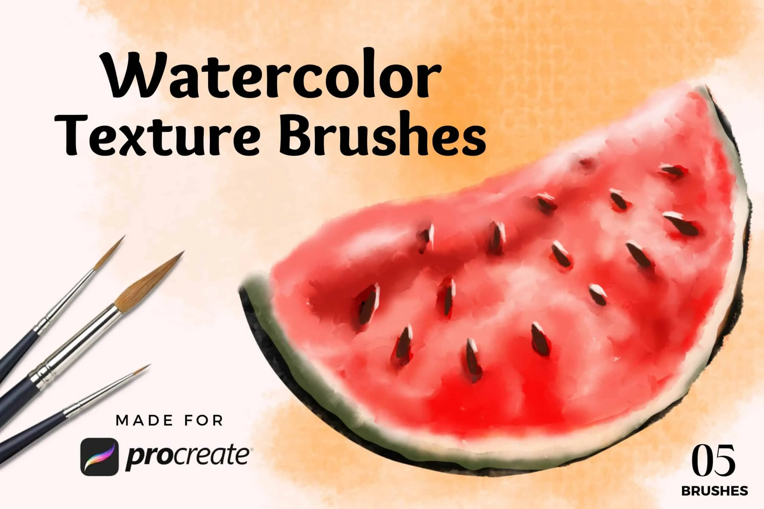 Watercolor Texture Brush Pack
