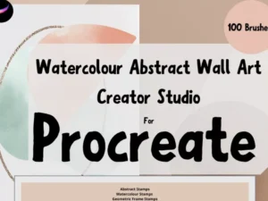 cover image watercolour abstract wall art print studio