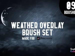 cover image weather overlay brush set