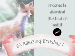 cover image whimsical illustration toolkit 85 brushes