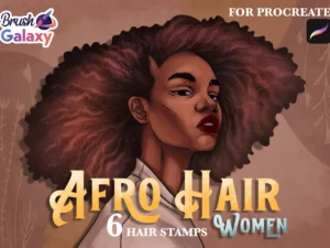 cover image women afro hair brush pack