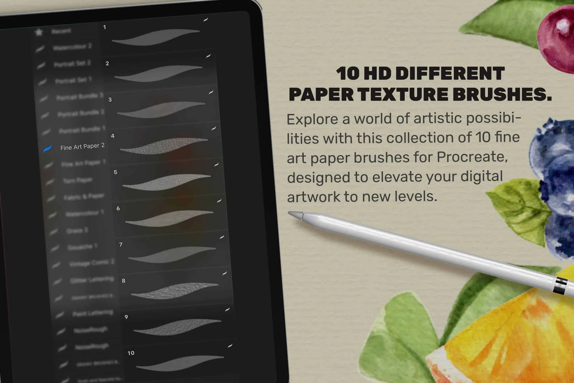 Fine Art Paper Brush Set Vol 2 3 fine art paper brush set vol 22