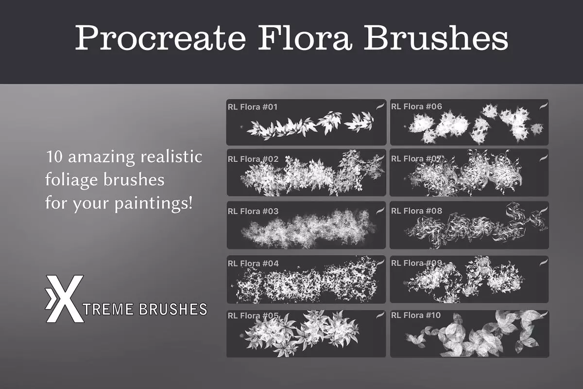 Flora Brushes for Procreate 3 flora brushes2