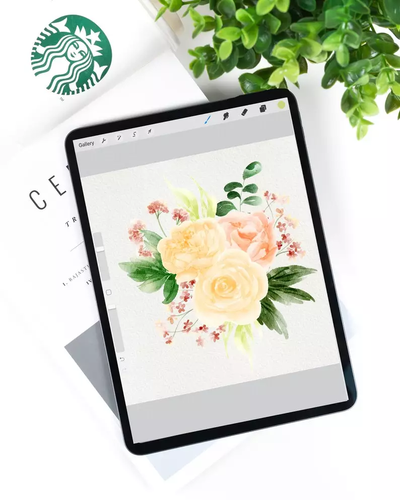Floral Watercolor Procreate Brushes Vol. 14 3 floral watercolor procreatebrushes vol1410