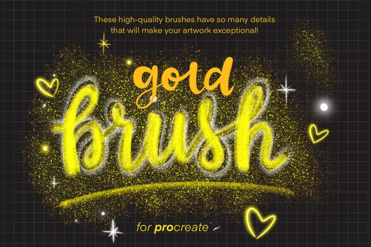 Glitter Lettering Brush Set Vol 2 4 glitter lettering brush set vol 2 3