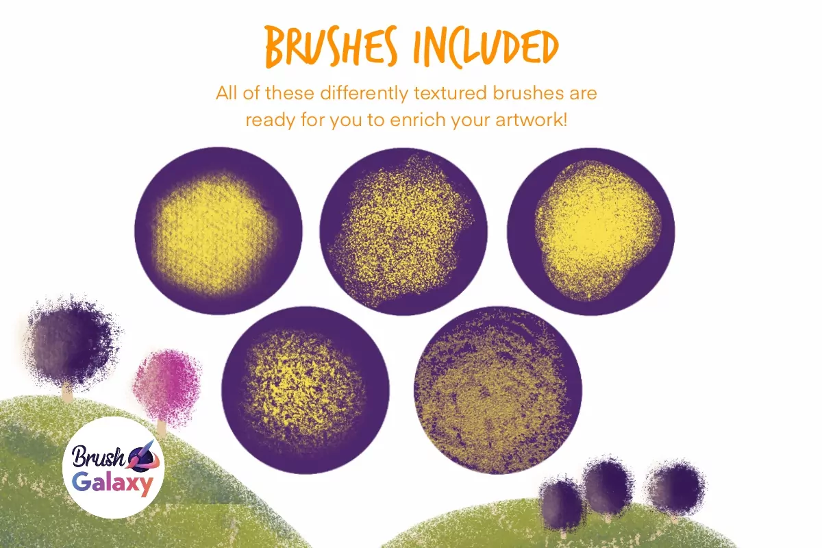 Gorgeous Grain Brush Set Vol 2 6 gorgeous grain brush set vol 25