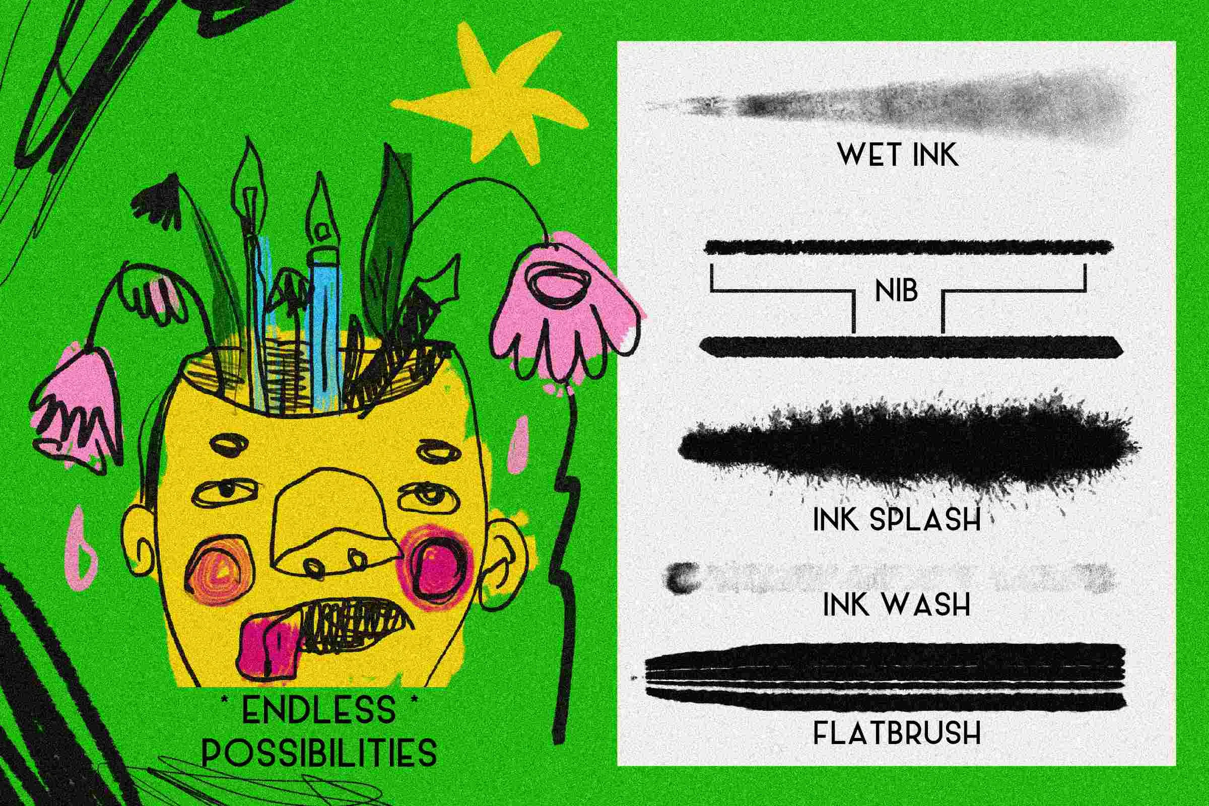 Ink Nibs Brush Pack Vol 2 3 ink nibs brush pack vol 22