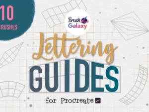 lettering guides brush set1