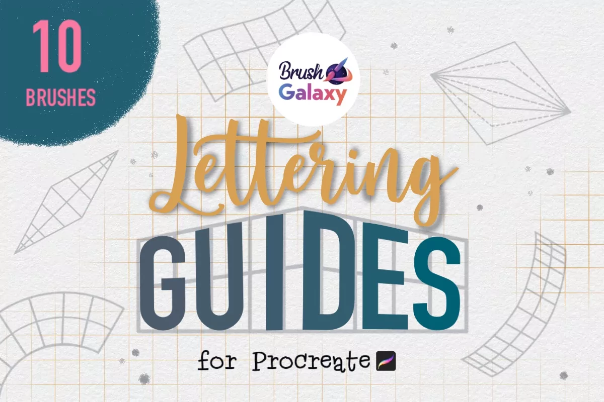 Lettering Guides Brush Set