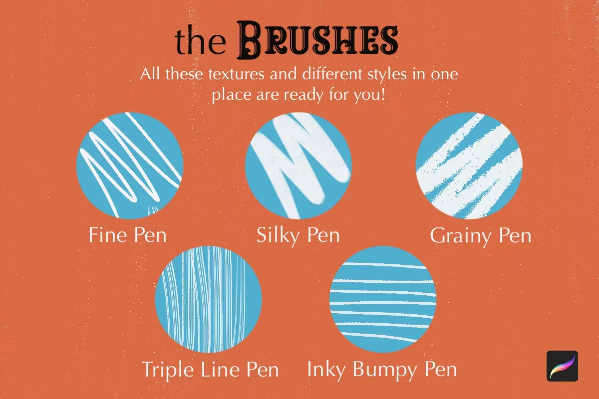 Line Halftone & Grain Shader Brush Set 5 line halftone grain shader brush set4