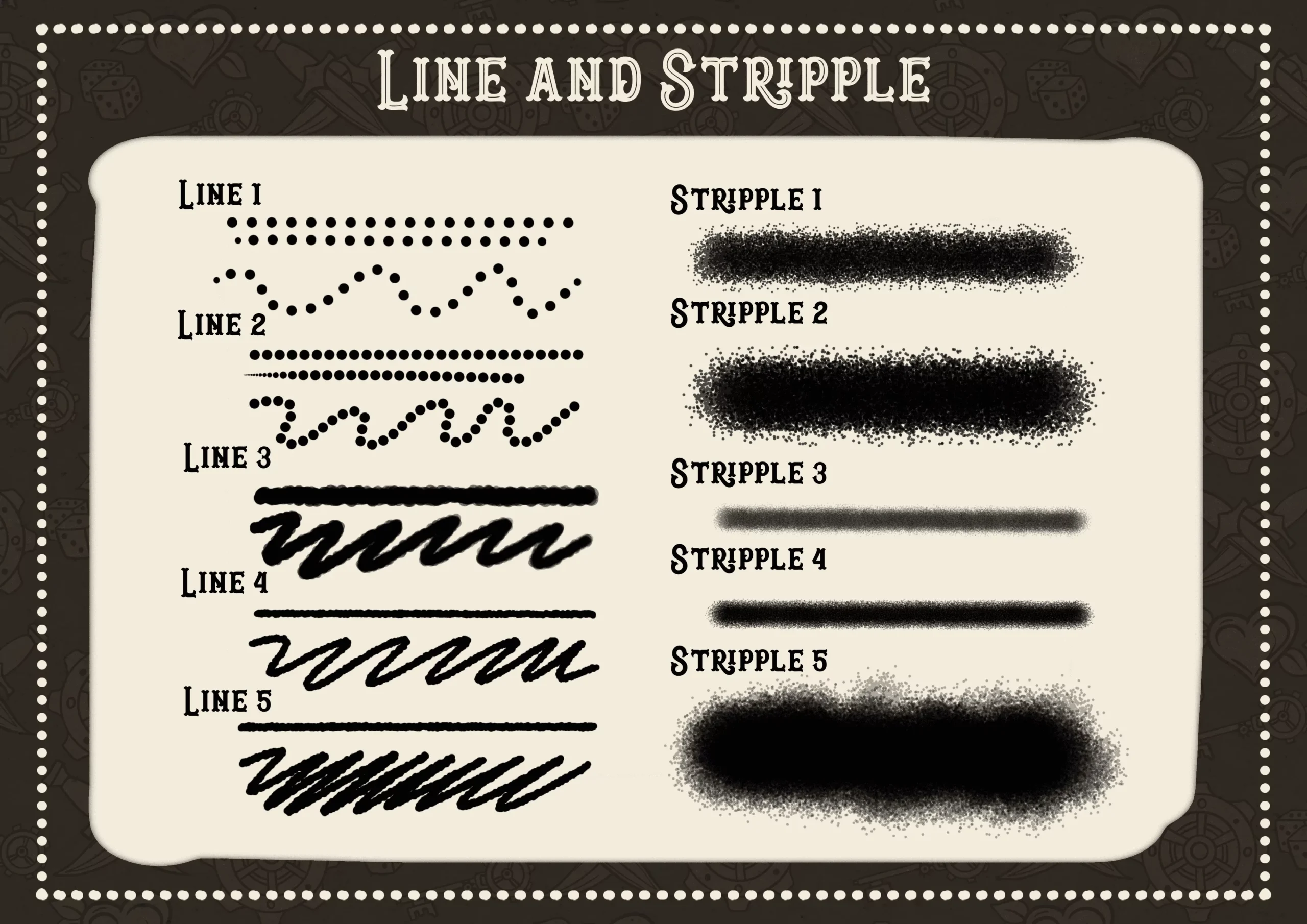 Lines & Stripples Tattoo Brushes Vol 2 5 lines stripples tattoo brushes vol 24