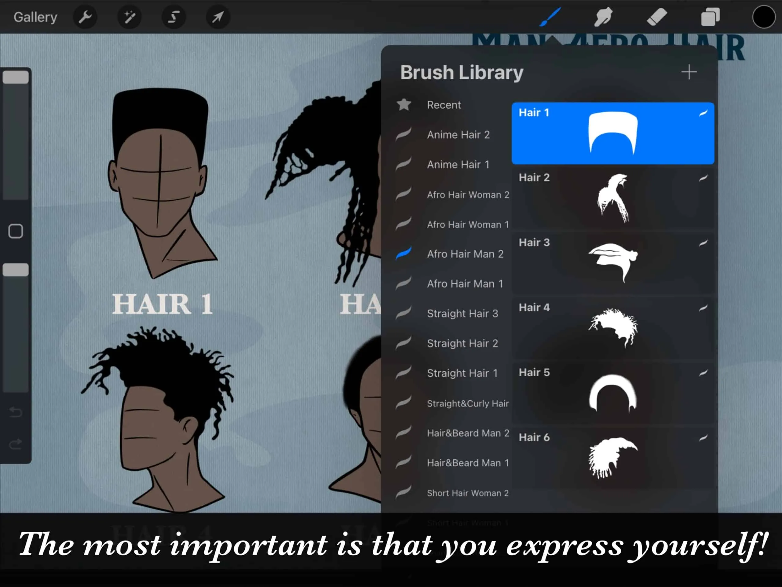 Man Afro Hair Brush Pack Vol 2 5 man afro hair brush pack vol 24
