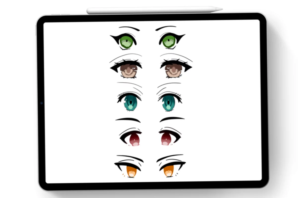 Manga Eyes Brush Stamps 3 manga eyes brush stamps3