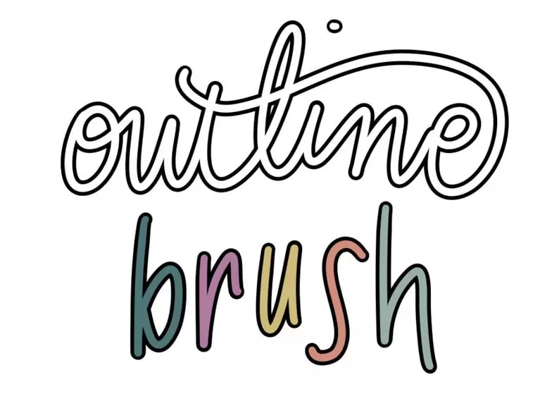 Outline Monoline Brush 4 outline monoline brush3