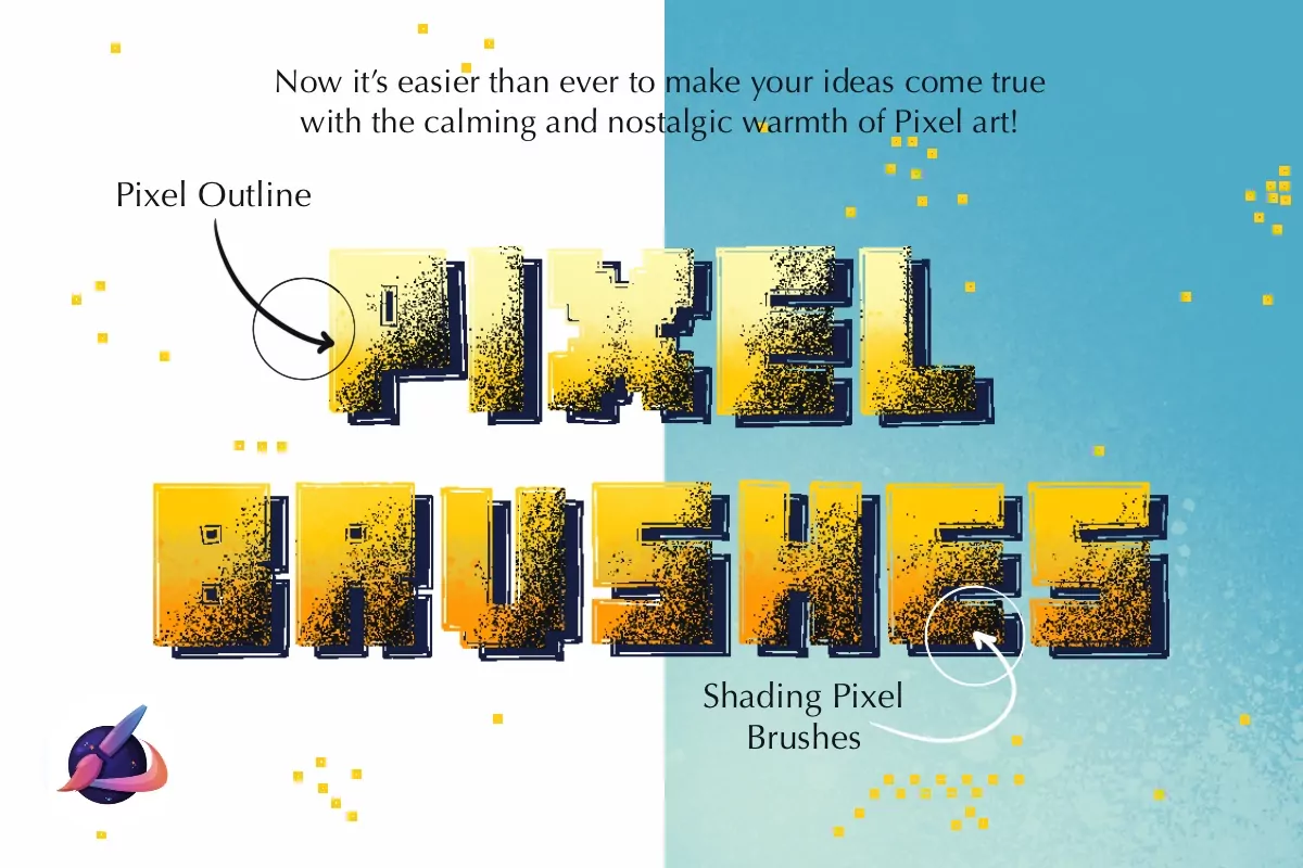 Pixel Brush Pack for Procreate and Krita 3 pixel brush pack3