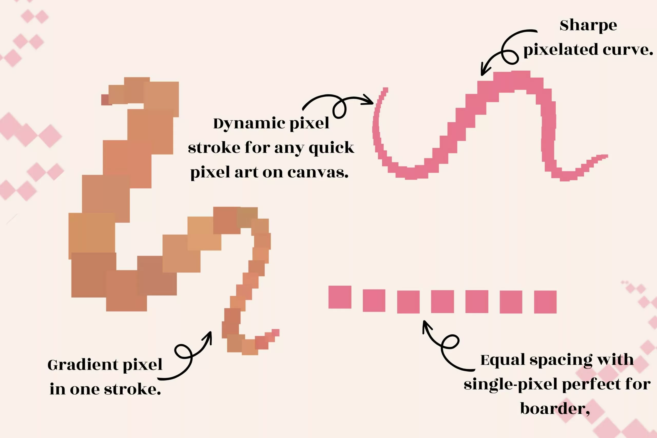 Pixel Brush Set 5 pixel brush set4