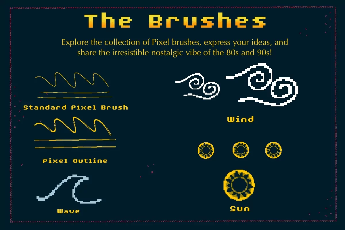 Pixel Bundle Brush Set 5 pixel bundle brush set4
